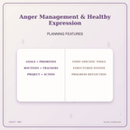 Idgit Ink Anger Management & Healthy Expression deluxe journal and planner bundle — planner organization and planning features