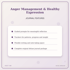 Idgit Ink Anger Management & Healthy Expression deluxe journal and planner bundle — journal prompts and reflection features