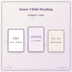 Idgit Ink Inner Child Healing deluxe journal and planner bundle — digital formats and available page sizes