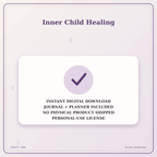 Idgit Ink Inner Child Healing deluxe journal and planner bundle — instant download and no physical product notice
