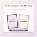 Idgit Ink Finding Purpose After Hardship deluxe journal and planner bundle — primary bundle cover showing both deluxe products