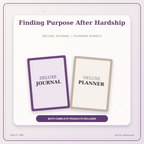 Idgit Ink Finding Purpose After Hardship deluxe journal and planner bundle — primary bundle cover showing both deluxe products