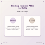 Idgit Ink Finding Purpose After Hardship deluxe journal and planner bundle — complete journal and planner bundle contents