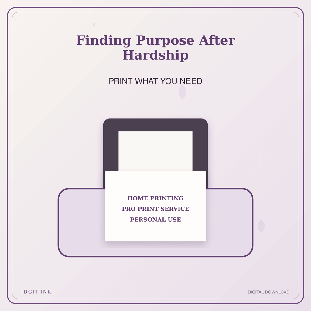 Idgit Ink Finding Purpose After Hardship deluxe journal and planner bundle — home and professional printing information