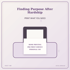 Idgit Ink Finding Purpose After Hardship deluxe journal and planner bundle — home and professional printing information