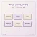 Idgit Ink Breast Cancer Journey deluxe journal and planner bundle — included digital stickers and cards