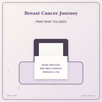 Idgit Ink Breast Cancer Journey deluxe journal and planner bundle — home and professional printing information