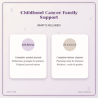 Idgit Ink Childhood Cancer Family Support deluxe journal and planner bundle — complete journal and planner bundle contents
