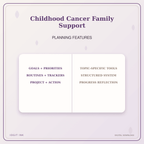 Idgit Ink Childhood Cancer Family Support deluxe journal and planner bundle — planner organization and planning features
