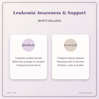 Idgit Ink Leukemia Awareness & Support deluxe journal and planner bundle — complete journal and planner bundle contents