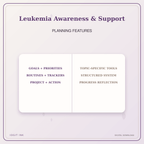 Idgit Ink Leukemia Awareness & Support deluxe journal and planner bundle — planner organization and planning features