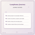Idgit Ink Lymphoma Journey deluxe journal and planner bundle — journal prompts and reflection features