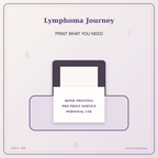 Idgit Ink Lymphoma Journey deluxe journal and planner bundle — home and professional printing information