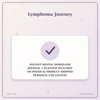 Idgit Ink Lymphoma Journey deluxe journal and planner bundle — instant download and no physical product notice