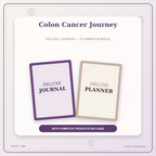 Idgit Ink Colon Cancer Journey deluxe journal and planner bundle — primary bundle cover showing both deluxe products