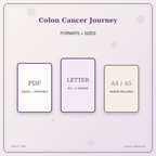 Idgit Ink Colon Cancer Journey deluxe journal and planner bundle — digital formats and available page sizes
