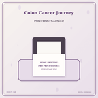 Idgit Ink Colon Cancer Journey deluxe journal and planner bundle — home and professional printing information
