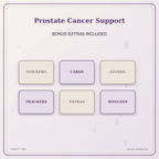 Idgit Ink Prostate Cancer Support deluxe journal and planner bundle — included digital stickers and cards