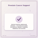 Idgit Ink Prostate Cancer Support deluxe journal and planner bundle — instant download and no physical product notice