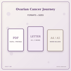 Idgit Ink Ovarian Cancer Journey deluxe journal and planner bundle — digital formats and available page sizes