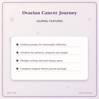 Idgit Ink Ovarian Cancer Journey deluxe journal and planner bundle — journal prompts and reflection features