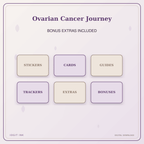 Idgit Ink Ovarian Cancer Journey deluxe journal and planner bundle — included digital stickers and cards