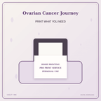 Idgit Ink Ovarian Cancer Journey deluxe journal and planner bundle — home and professional printing information