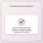 Idgit Ink Ovarian Cancer Journey deluxe journal and planner bundle — instant download and no physical product notice