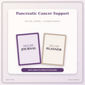 Idgit Ink Pancreatic Cancer Support deluxe journal and planner bundle — primary bundle cover showing both deluxe products