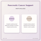 Idgit Ink Pancreatic Cancer Support deluxe journal and planner bundle — complete journal and planner bundle contents
