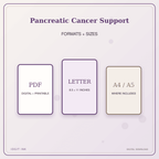 Idgit Ink Pancreatic Cancer Support deluxe journal and planner bundle — digital formats and available page sizes