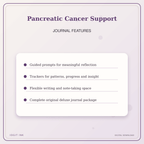 Idgit Ink Pancreatic Cancer Support deluxe journal and planner bundle — journal prompts and reflection features