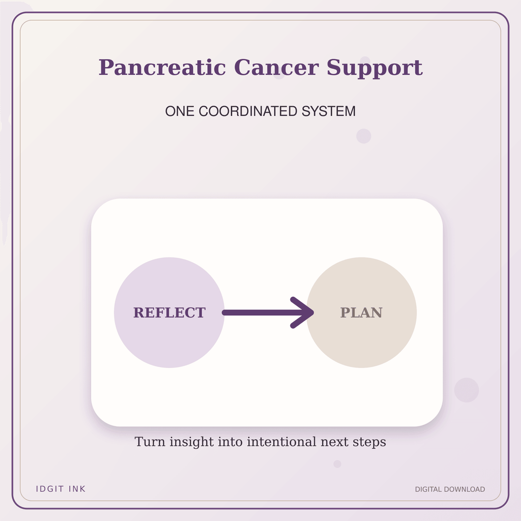 Idgit Ink Pancreatic Cancer Support deluxe journal and planner bundle — topic-specific benefits and use cases