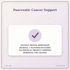 Idgit Ink Pancreatic Cancer Support deluxe journal and planner bundle — instant download and no physical product notice