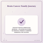 Idgit Ink Brain Cancer Family Journey deluxe journal and planner bundle — instant download and no physical product notice