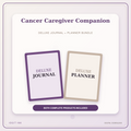 Idgit Ink Cancer Caregiver Companion deluxe journal and planner bundle — primary bundle cover showing both deluxe products