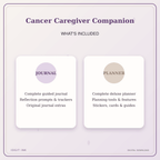 Idgit Ink Cancer Caregiver Companion deluxe journal and planner bundle — complete journal and planner bundle contents