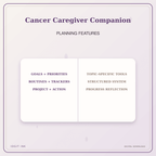 Idgit Ink Cancer Caregiver Companion deluxe journal and planner bundle — planner organization and planning features