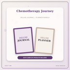 Idgit Ink Chemotherapy Journey deluxe journal and planner bundle — primary bundle cover showing both deluxe products