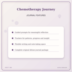 Idgit Ink Chemotherapy Journey deluxe journal and planner bundle — journal prompts and reflection features
