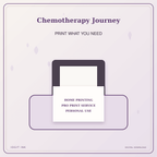 Idgit Ink Chemotherapy Journey deluxe journal and planner bundle — home and professional printing information