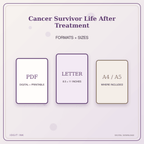 Idgit Ink Cancer Survivor Life After Treatment deluxe journal and planner bundle — digital formats and available page sizes