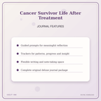 Idgit Ink Cancer Survivor Life After Treatment deluxe journal and planner bundle — journal prompts and reflection features