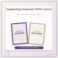 Idgit Ink Supporting Someone With Cancer deluxe journal and planner bundle — primary bundle cover showing both deluxe products