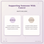 Idgit Ink Supporting Someone With Cancer deluxe journal and planner bundle — complete journal and planner bundle contents