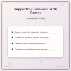 Idgit Ink Supporting Someone With Cancer deluxe journal and planner bundle — journal prompts and reflection features