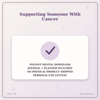 Idgit Ink Supporting Someone With Cancer deluxe journal and planner bundle — instant download and no physical product notice