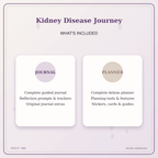 Idgit Ink Kidney Disease Journey deluxe journal and planner bundle — complete journal and planner bundle contents