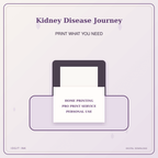 Idgit Ink Kidney Disease Journey deluxe journal and planner bundle — home and professional printing information