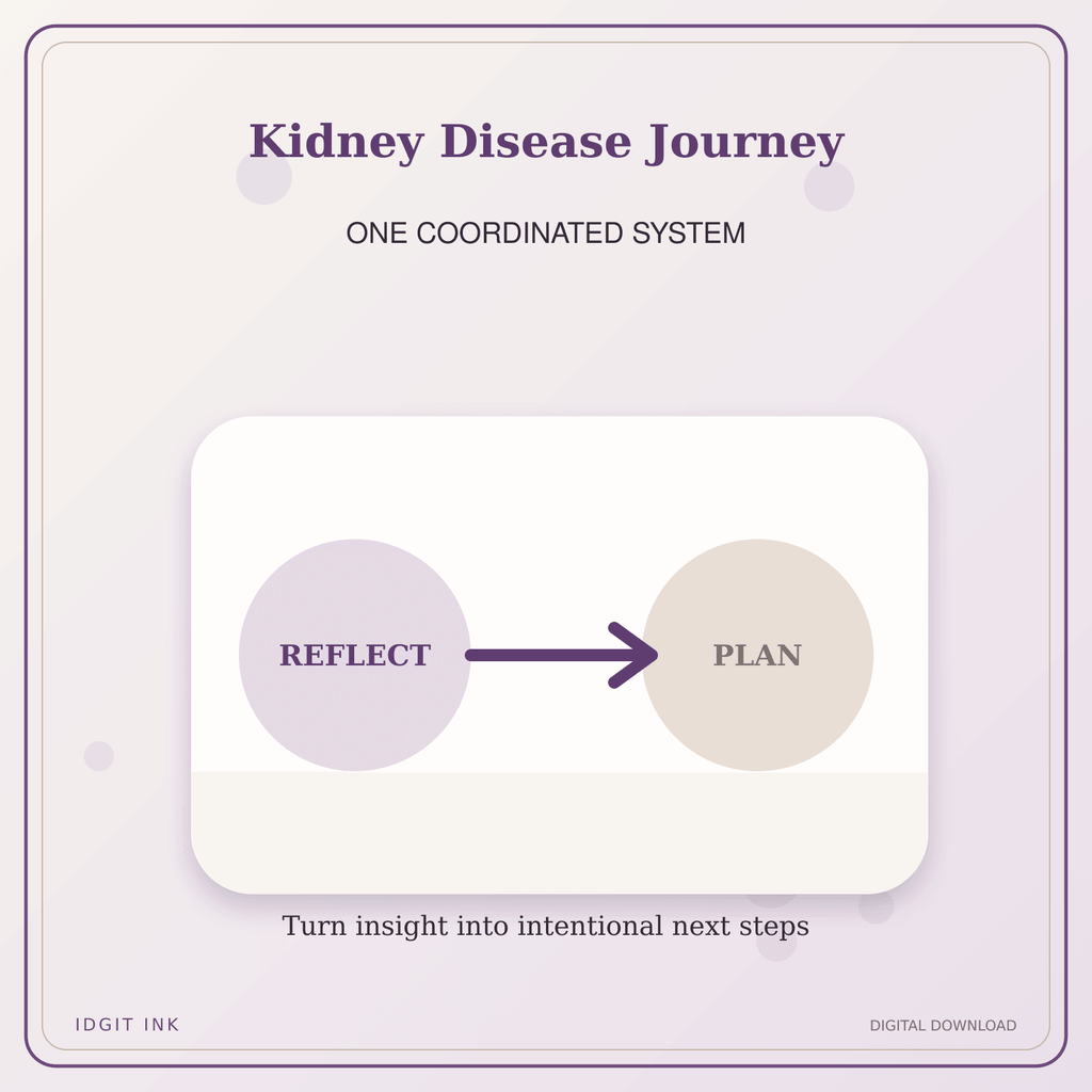 Idgit Ink Kidney Disease Journey deluxe journal and planner bundle — topic-specific benefits and use cases